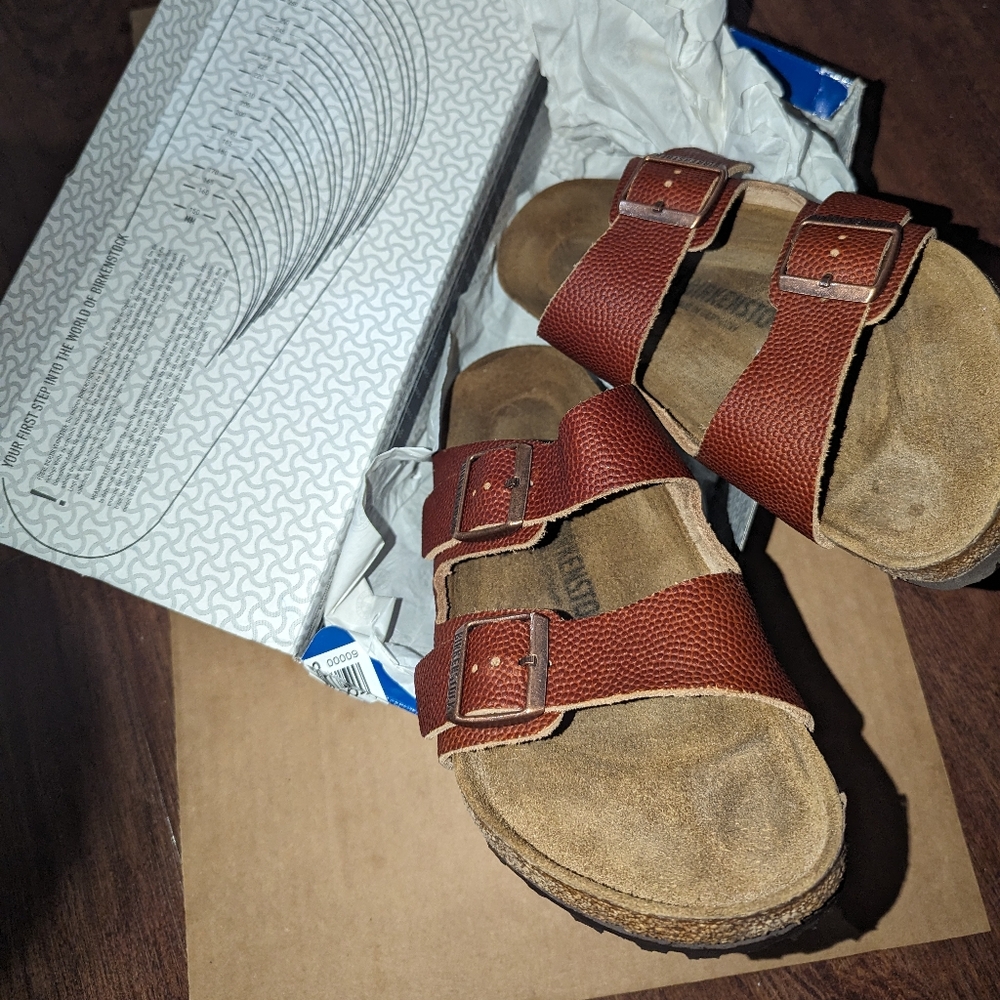 Birkenstock Arizona Horween Leather Ginger Brown EU 42